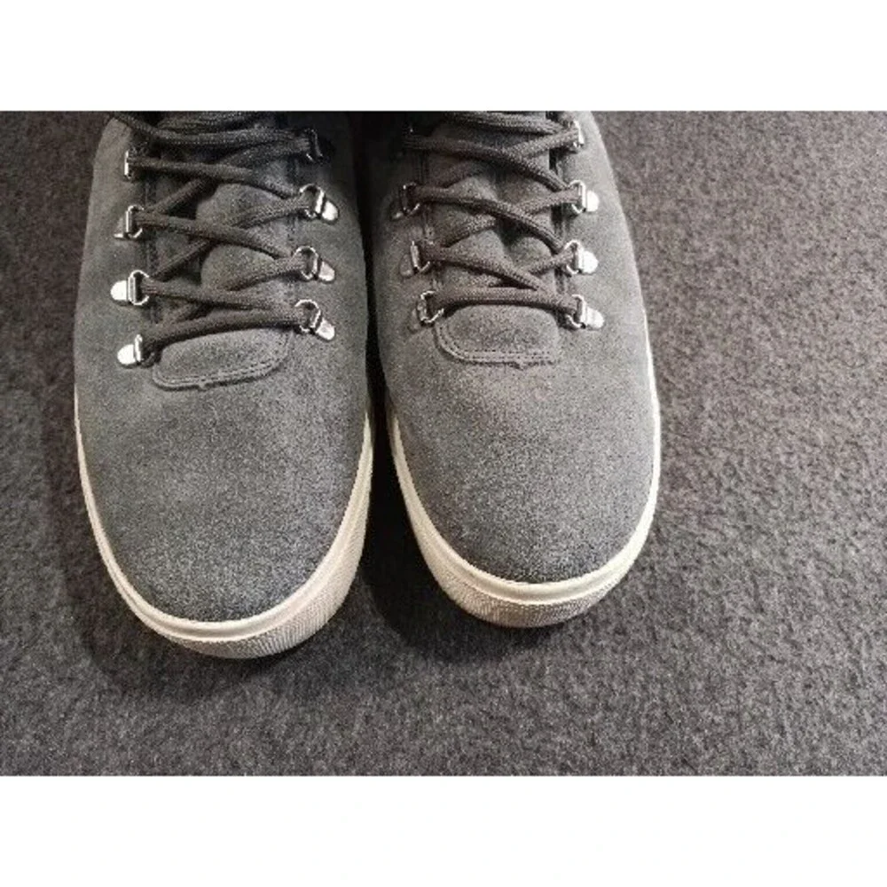 Marc Fisher Platform Sneaker Boots Women 10M Shearling Ankle Leather Lace Up
